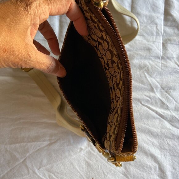 Coach Y2K Signature Canvas Crossbody Bag No K0726-41069 Minimalist Beige - Picture 4 of 9